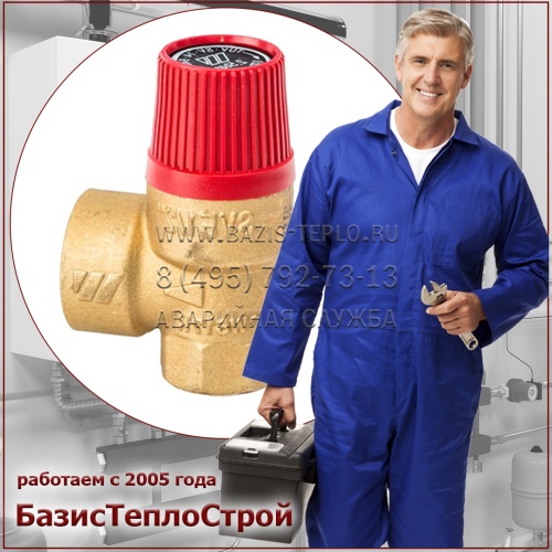 Заменить сбросной клапан Protherm