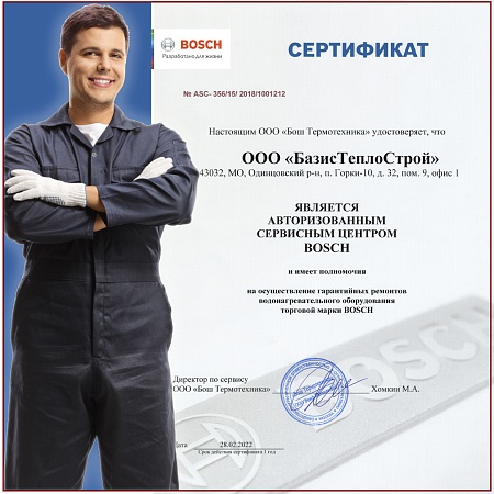 Обслуживание Bosch Gaz 3000W